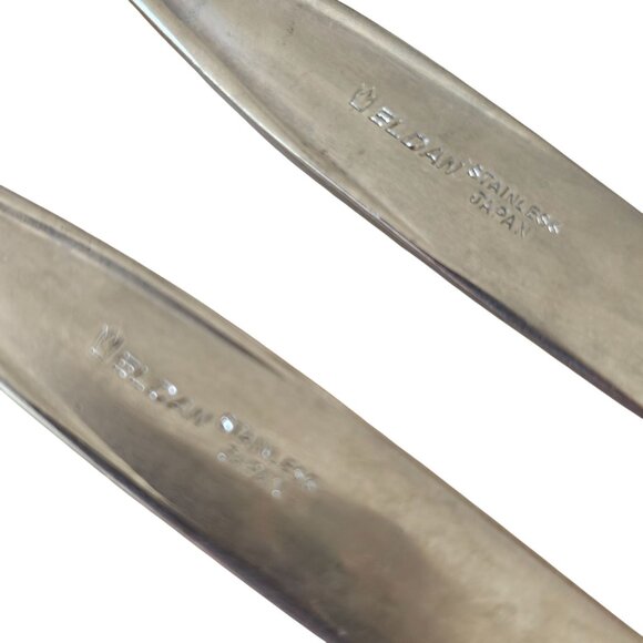 6 Elden Vintage Flower Ice Tea Spoons stainless 7.5" Rose Midcentury Colonial ED - Picture 2 of 8